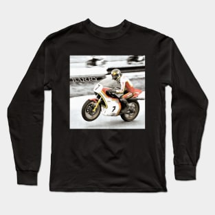 Barry Sheene, Moto GP Legend Motorbike Racer Champion Long Sleeve T-Shirt